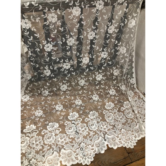 Vintage Lace Window Curtain Panel 56\